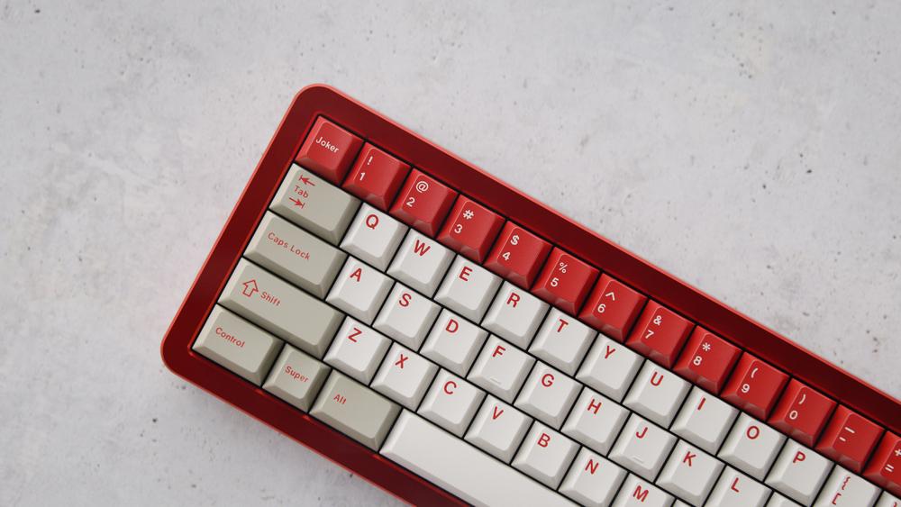 GMK CYL Red Alert Keycaps