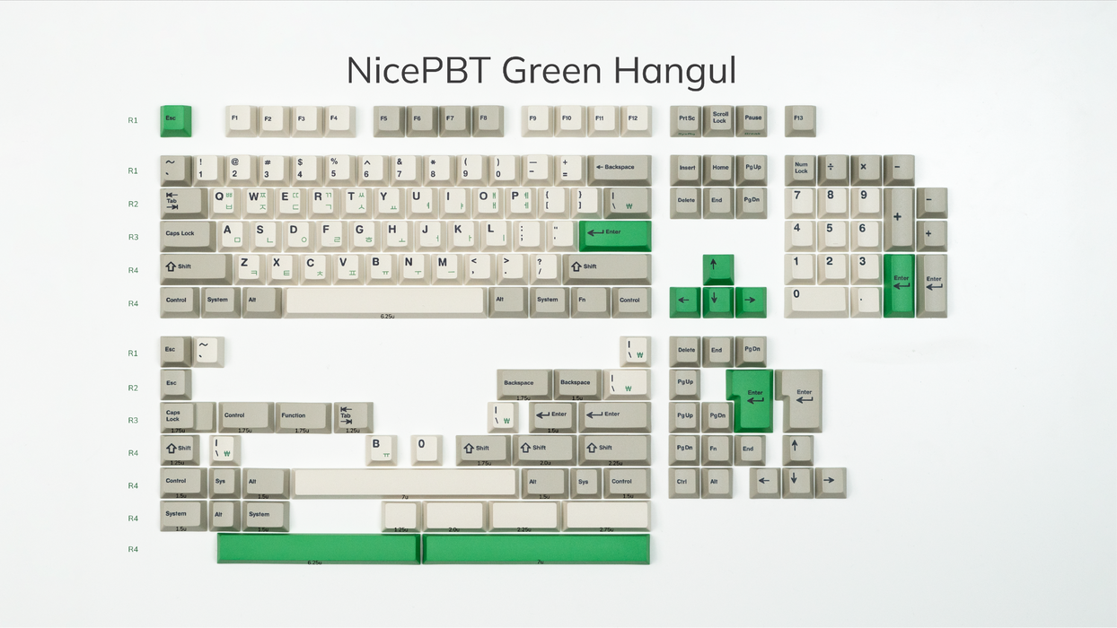 NicePBT Green Hangul
