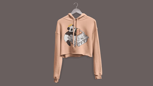 HOLY PANDA Cropped Hoodie - Deskhero.ca