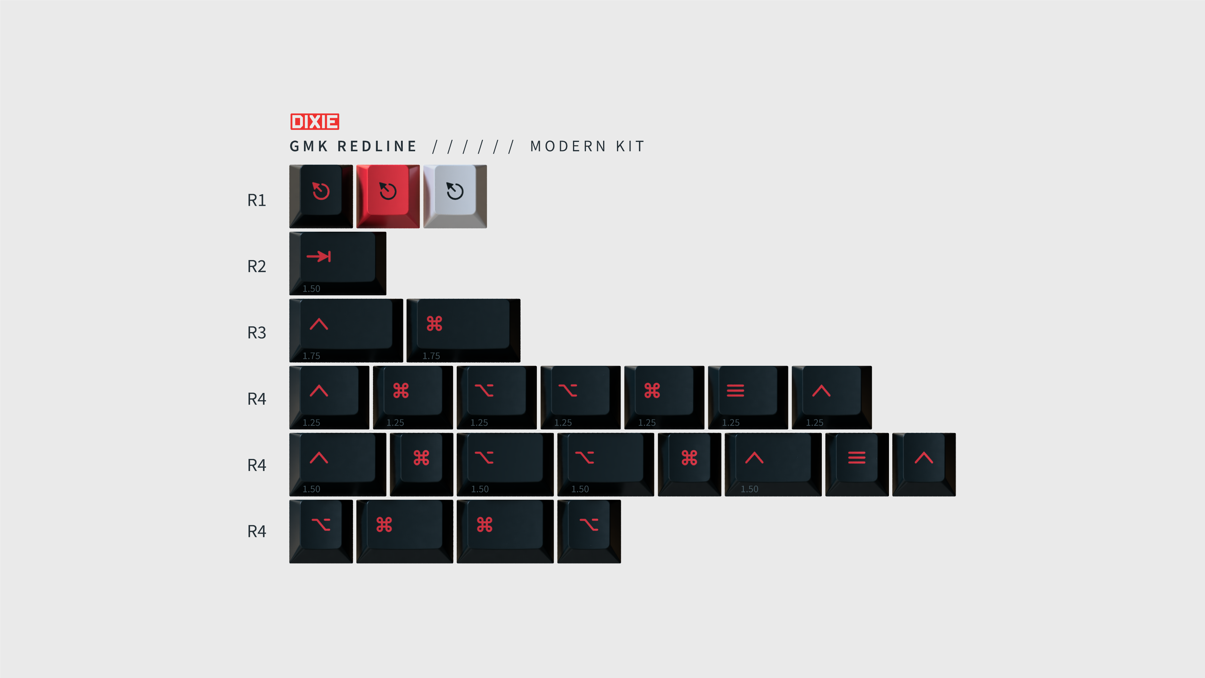 GMK Redline Keycaps