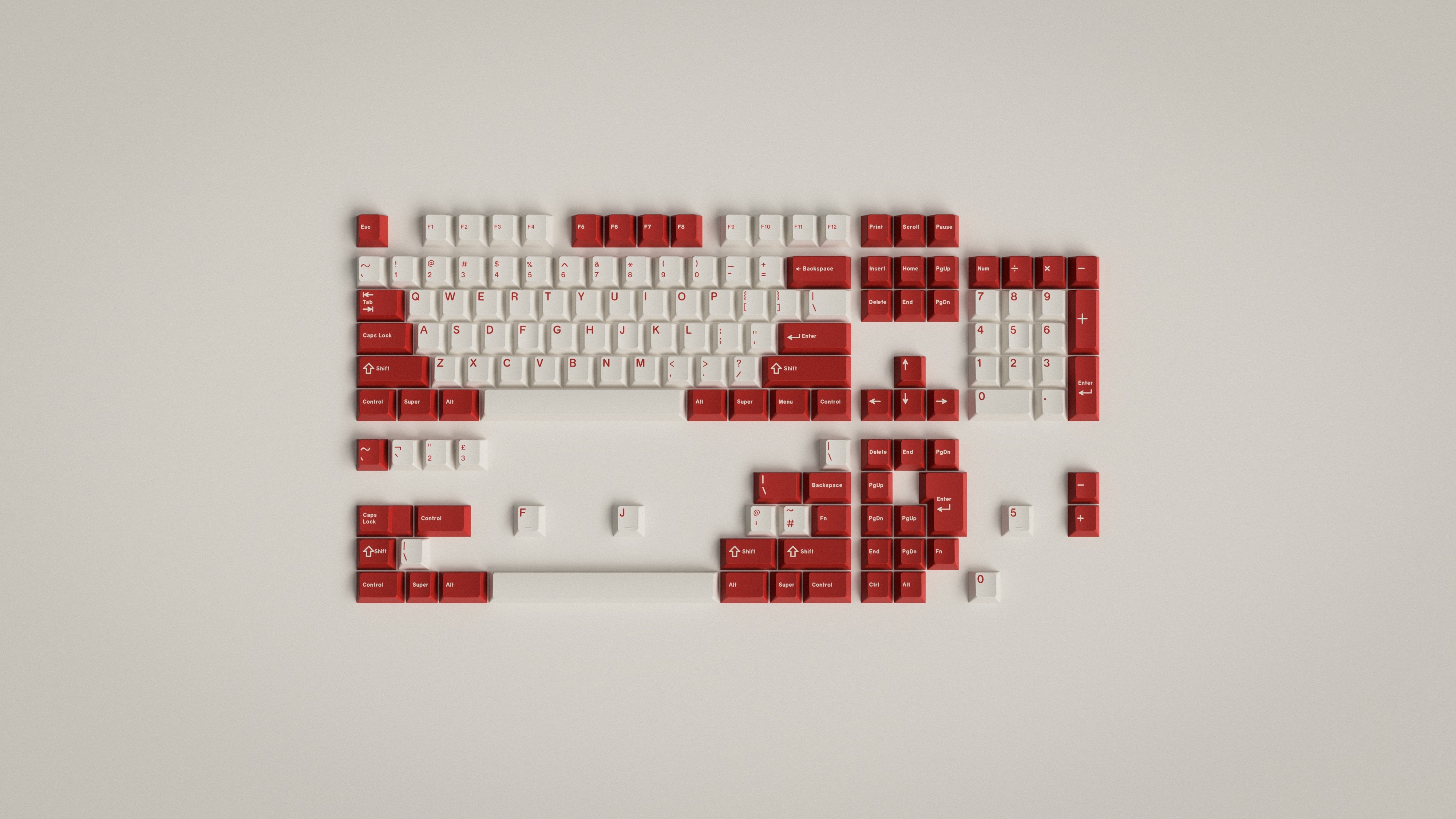 GMK CYL Classic Red Keycaps