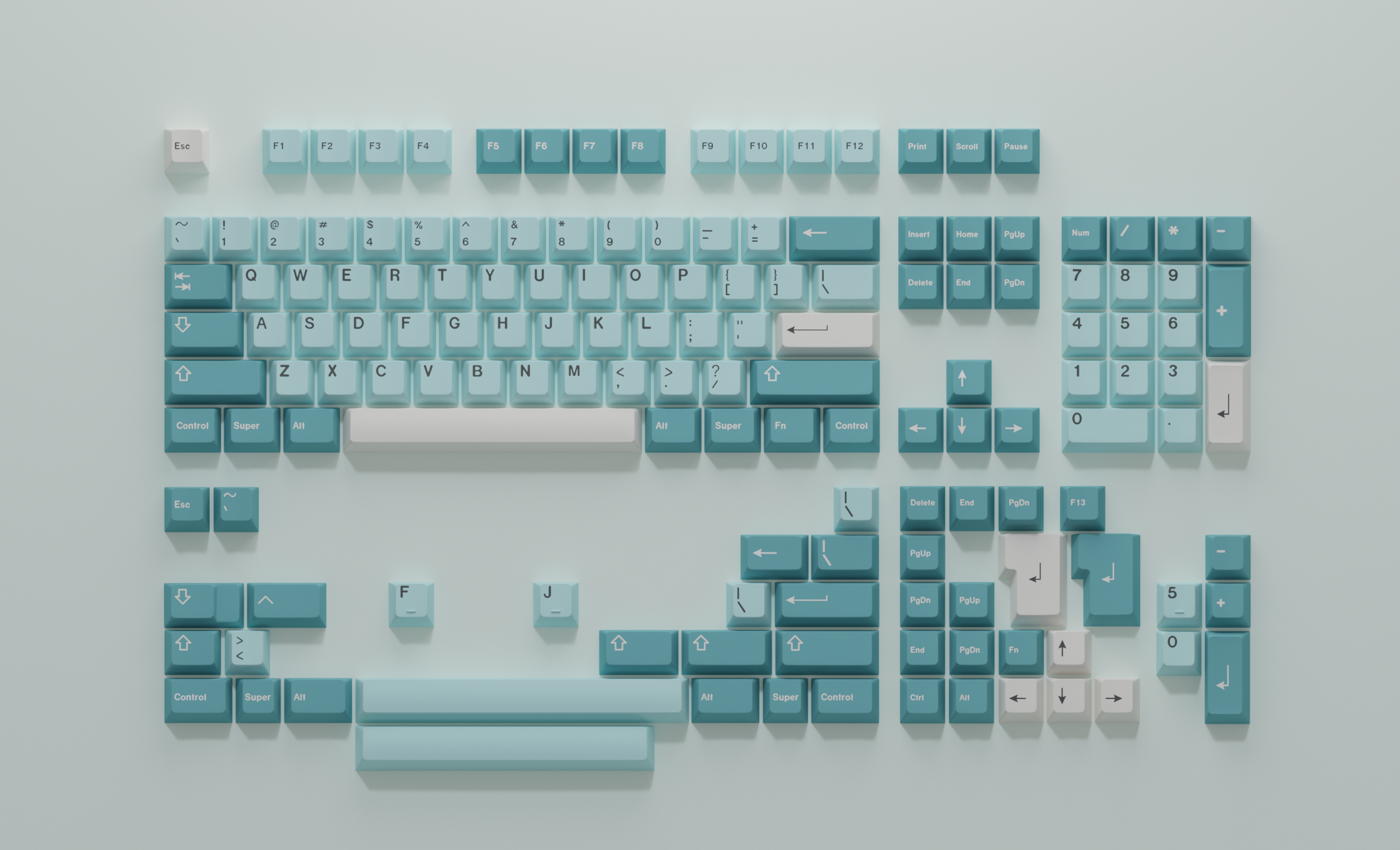 GMK CYL Iceberg Keycaps