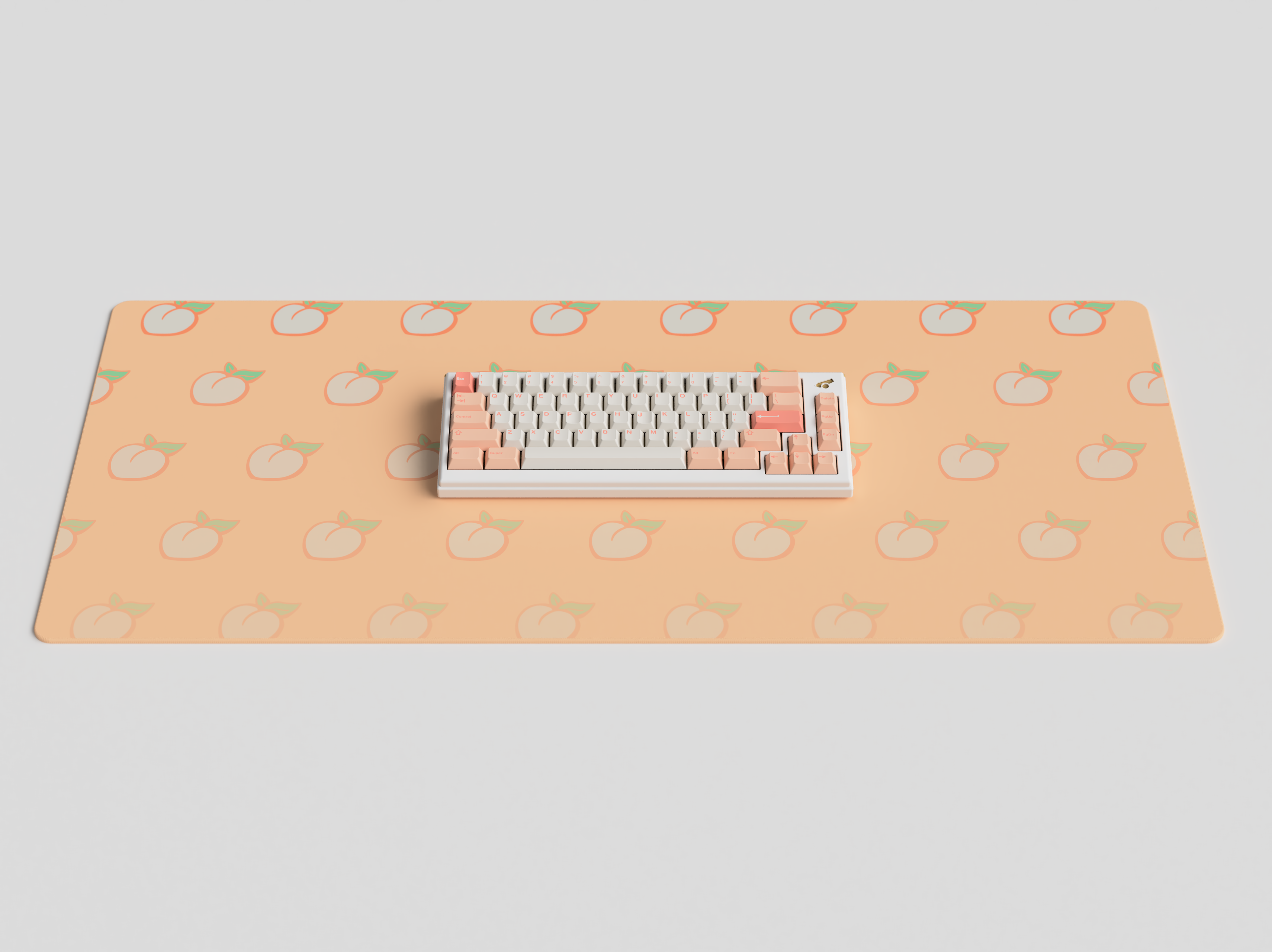 Deskmat -  GMK Peaches n Cream Lite