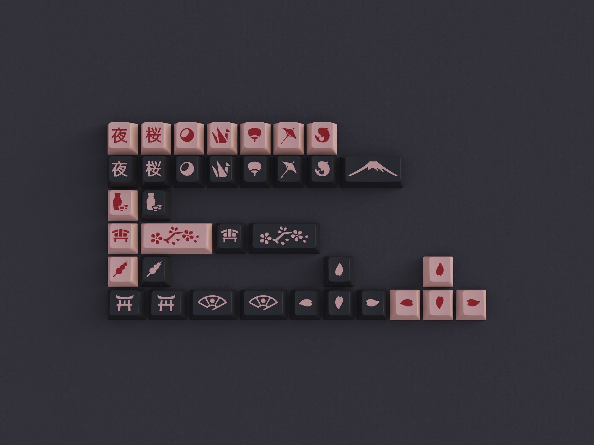 JTK Night Sakura Keycaps