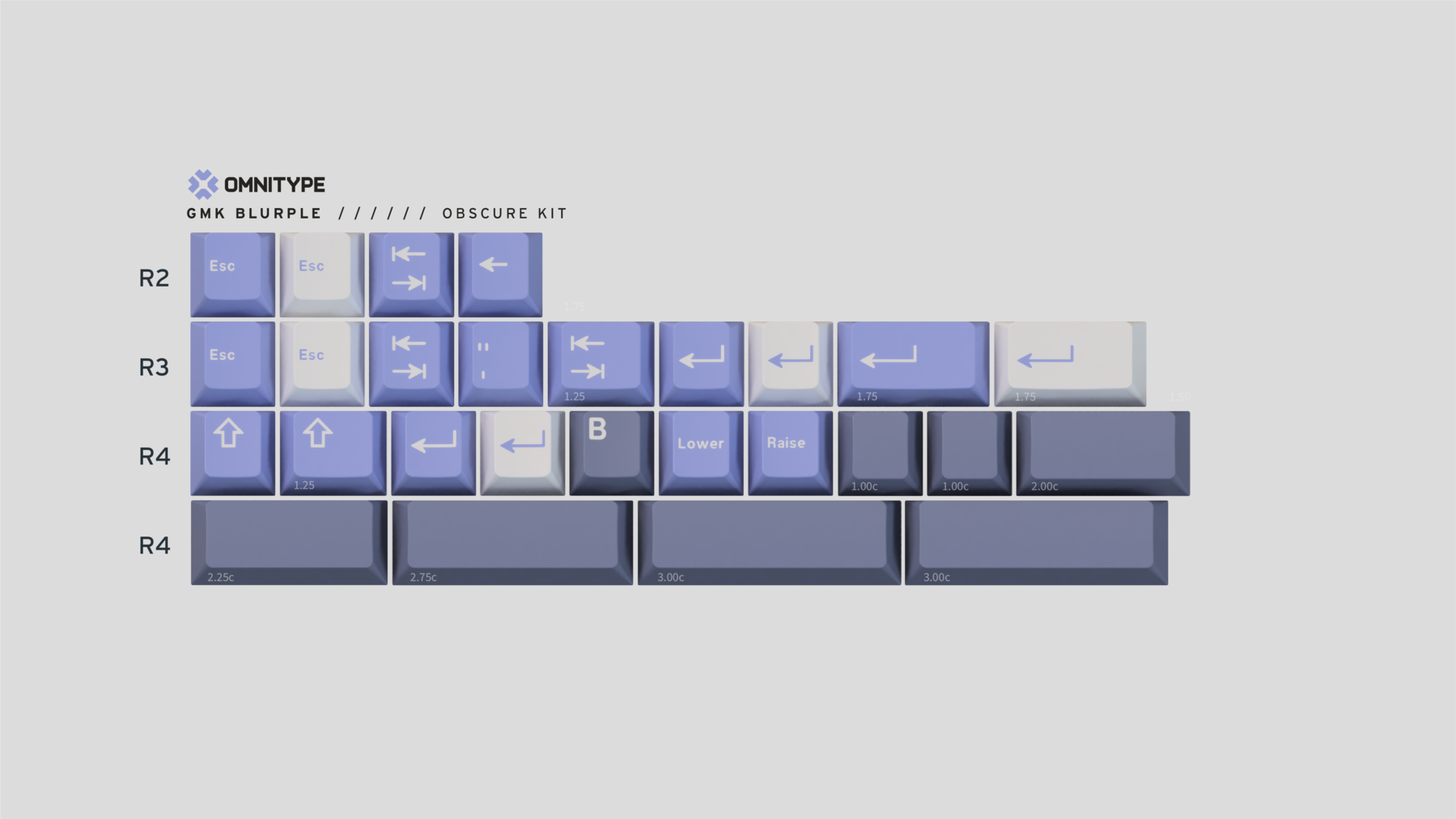 GMK CYL Blurple Keycaps