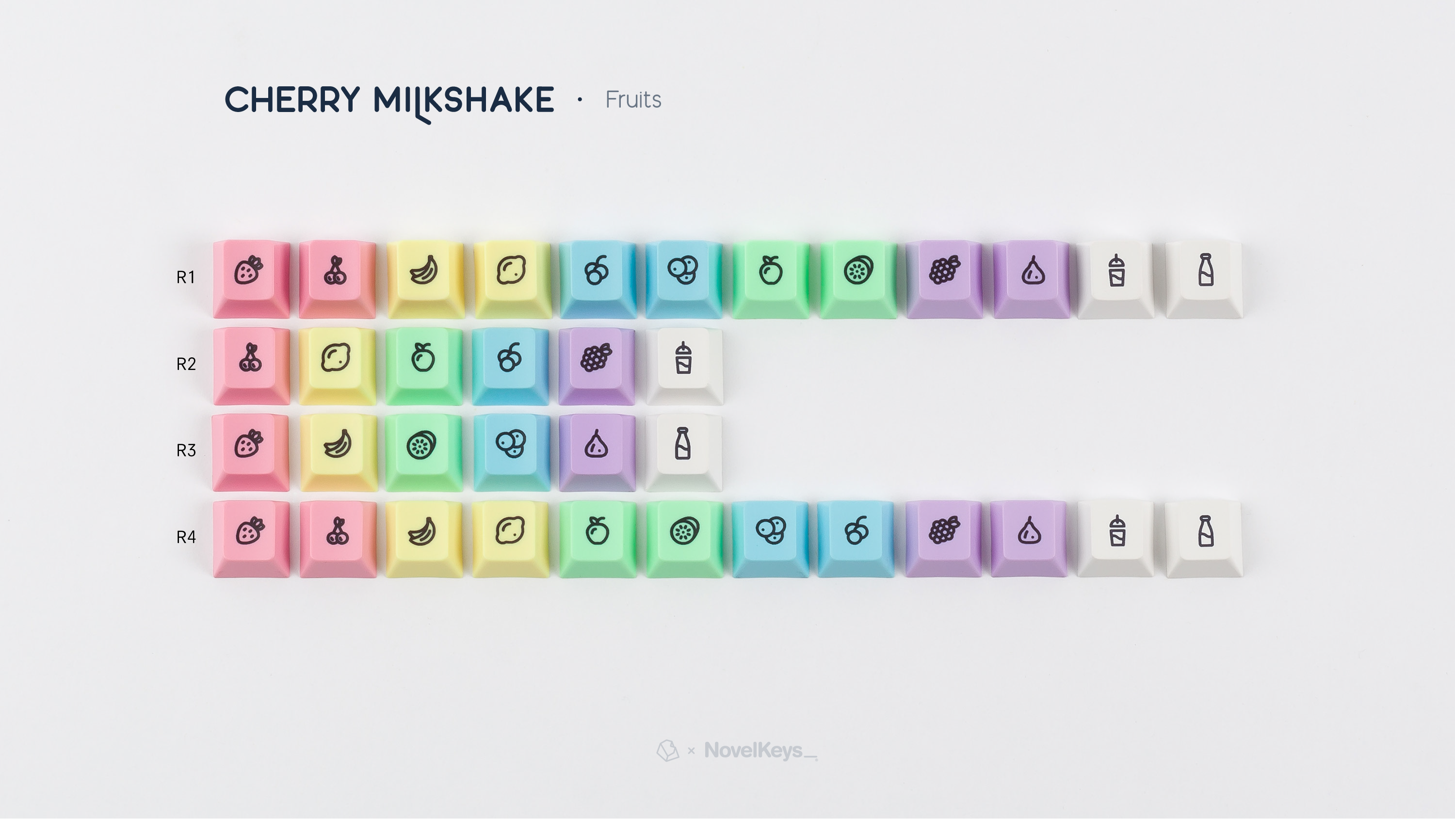 Cherry Milkshake Keycaps