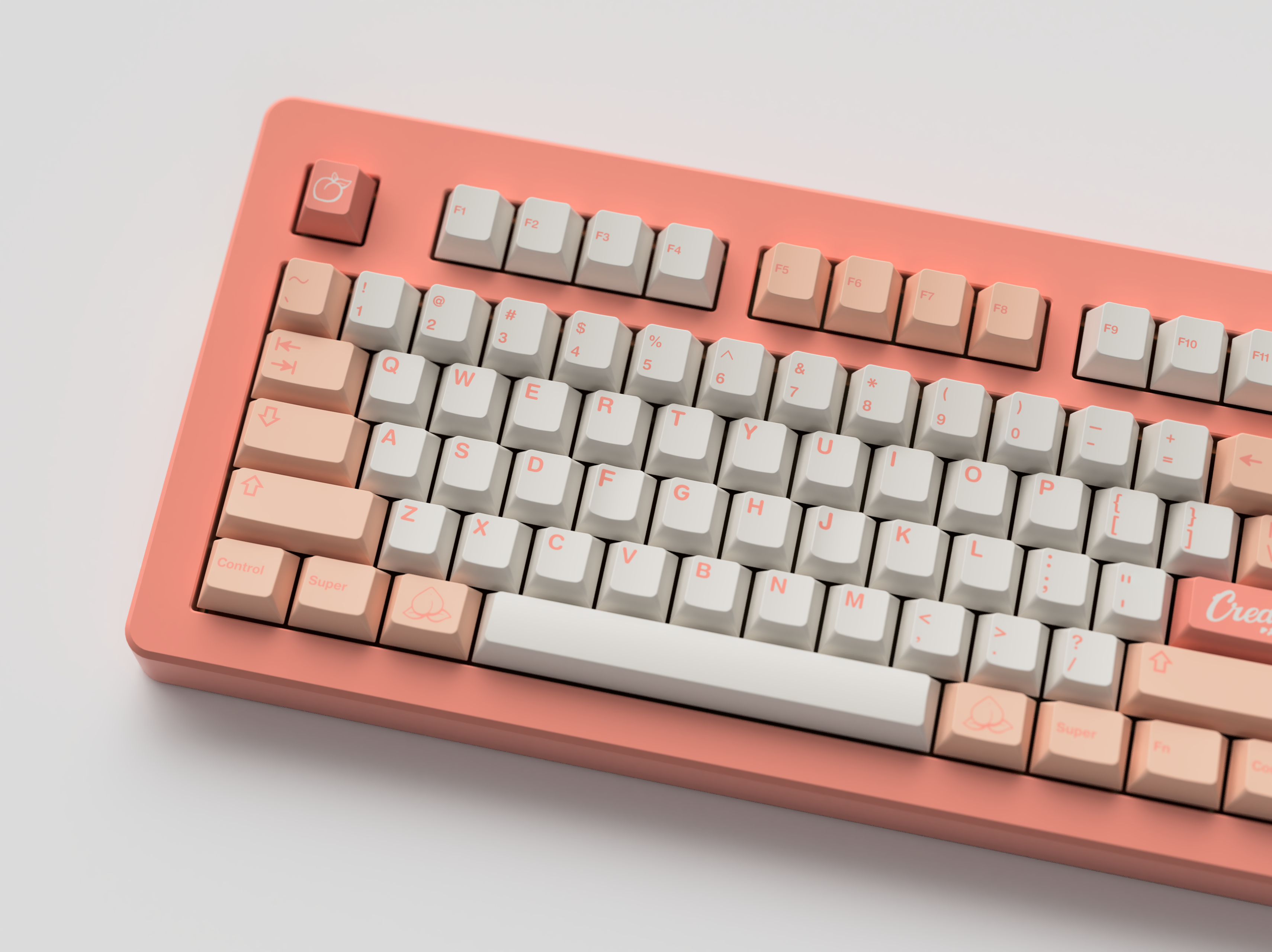 GMK CYL  Peaches n Cream Lite Keycaps