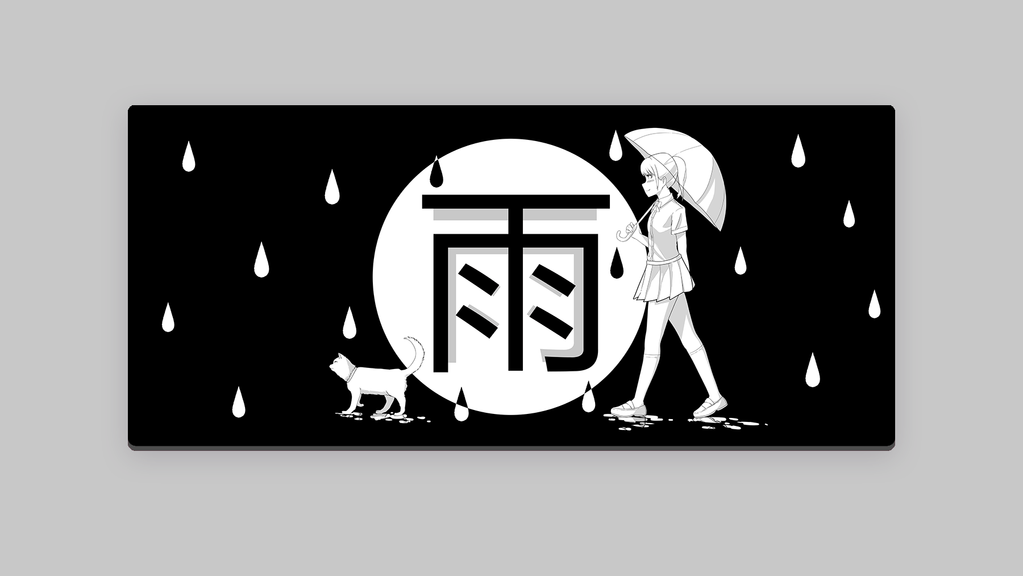 Deskmat - Rain Series - Extras