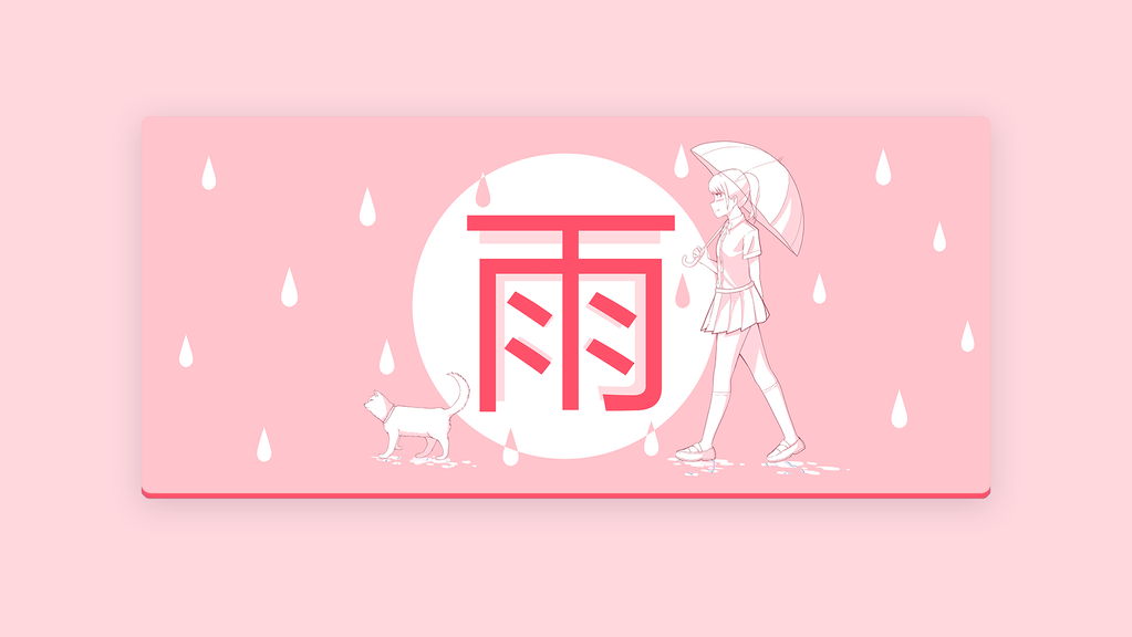 Deskmat - Rain Series - Extras