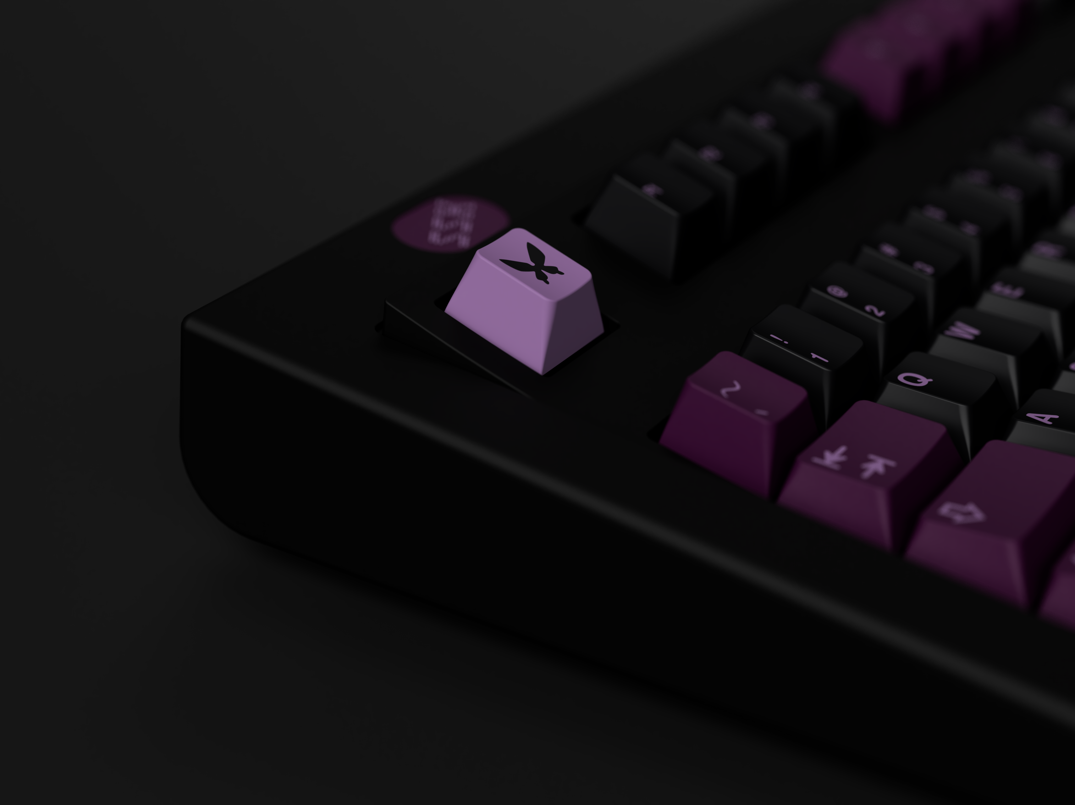 GMK CYL Black Lotus Keycaps