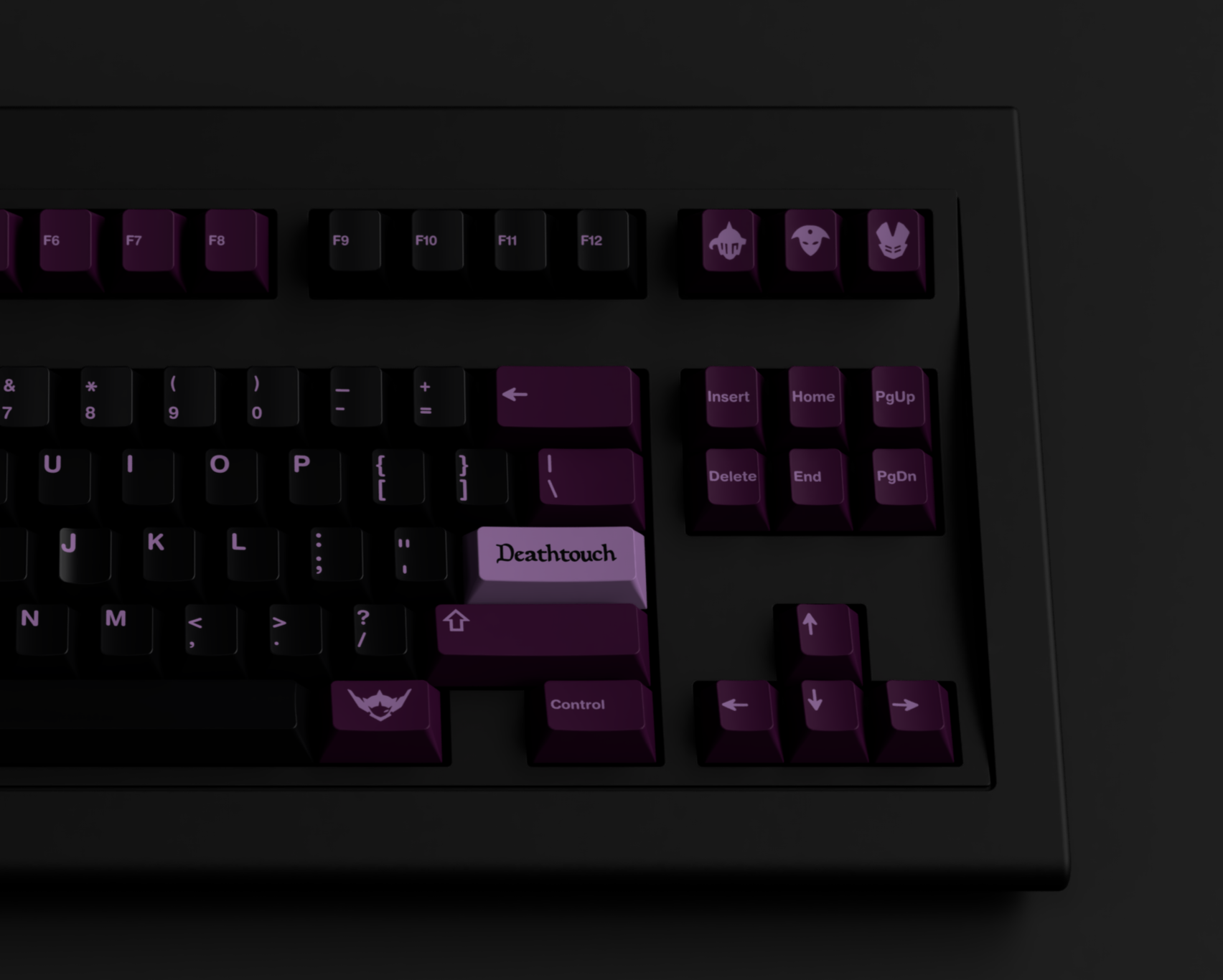 GMK CYL Black Lotus Keycaps