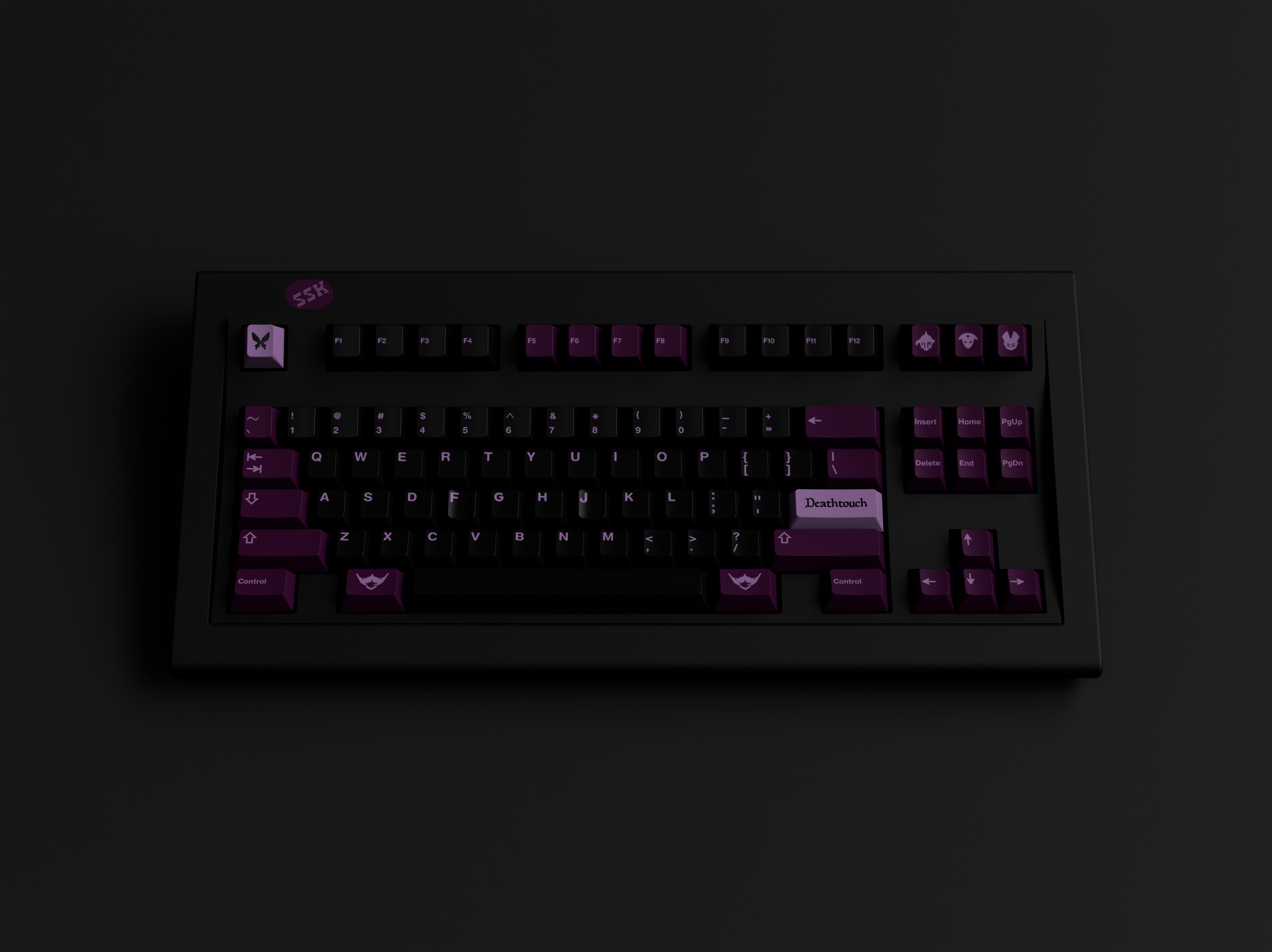 GMK CYL Black Lotus Keycaps