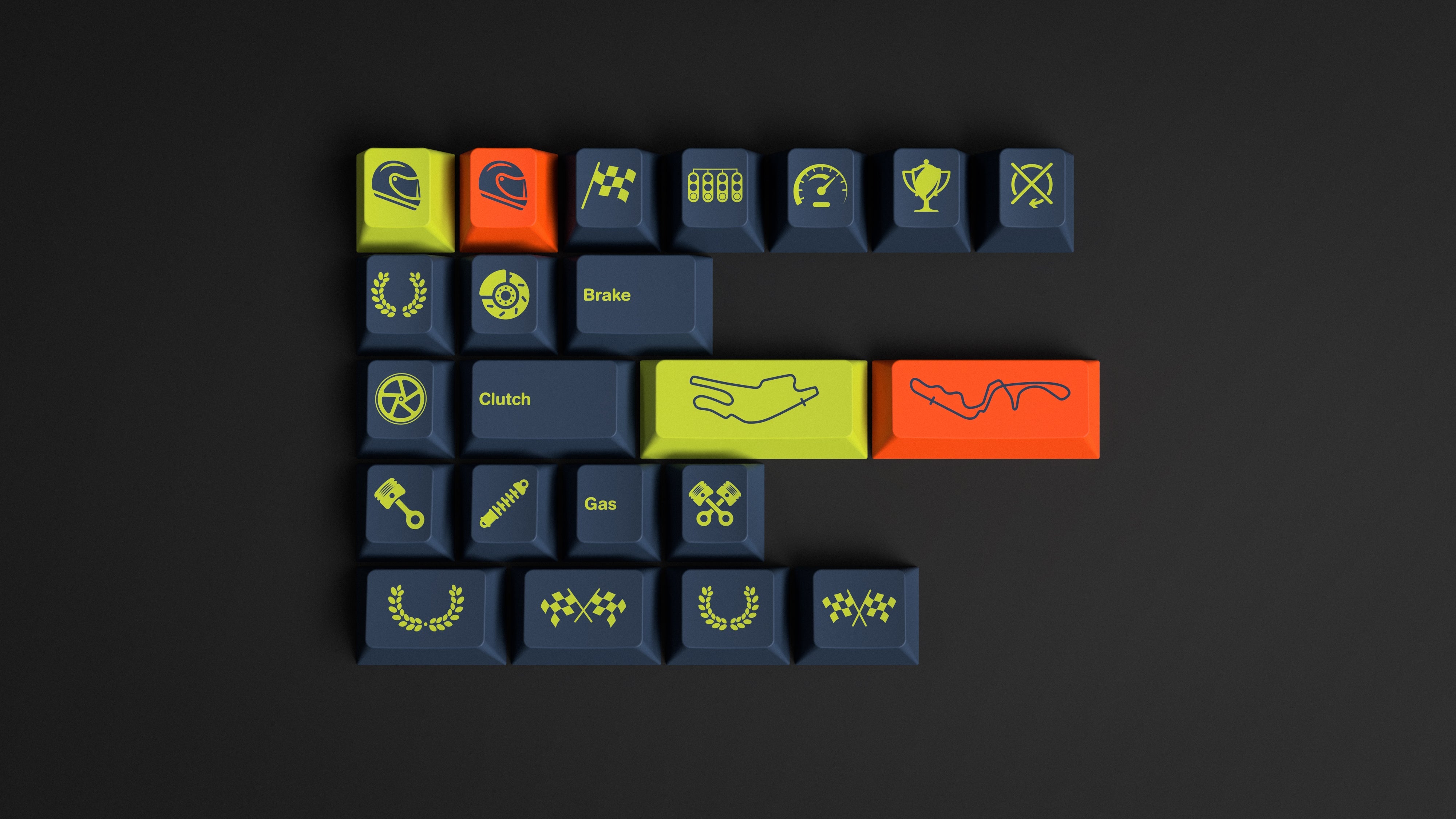 GMK Grand Prix Keycaps