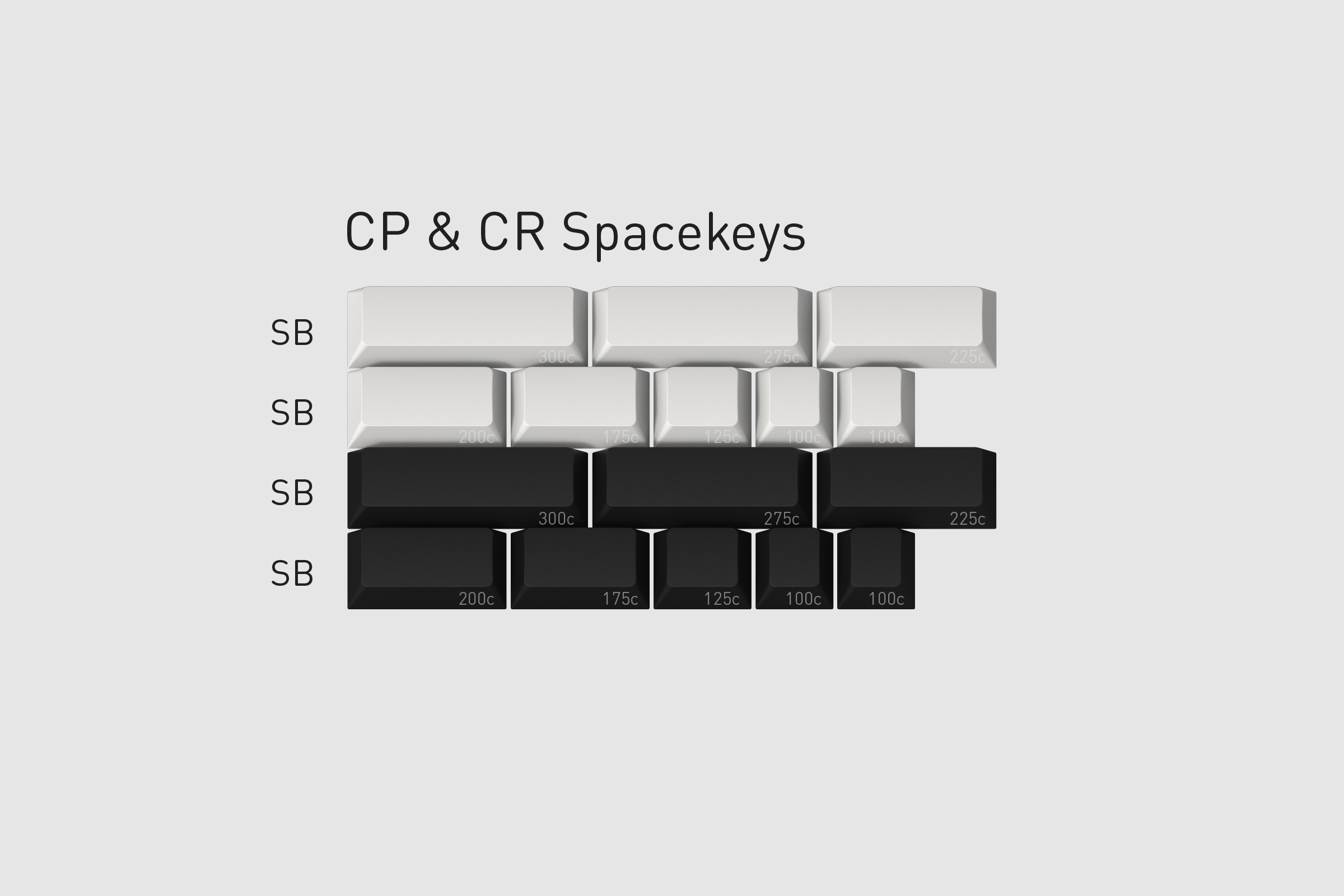 GMK OG Spacekeys r2 Keycaps