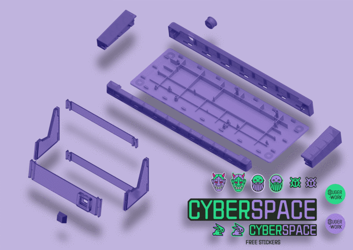 Cyberspace BOX60 Keyboard Case and Stand - Extras