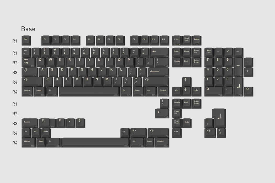 GMK Boneyard Keycaps