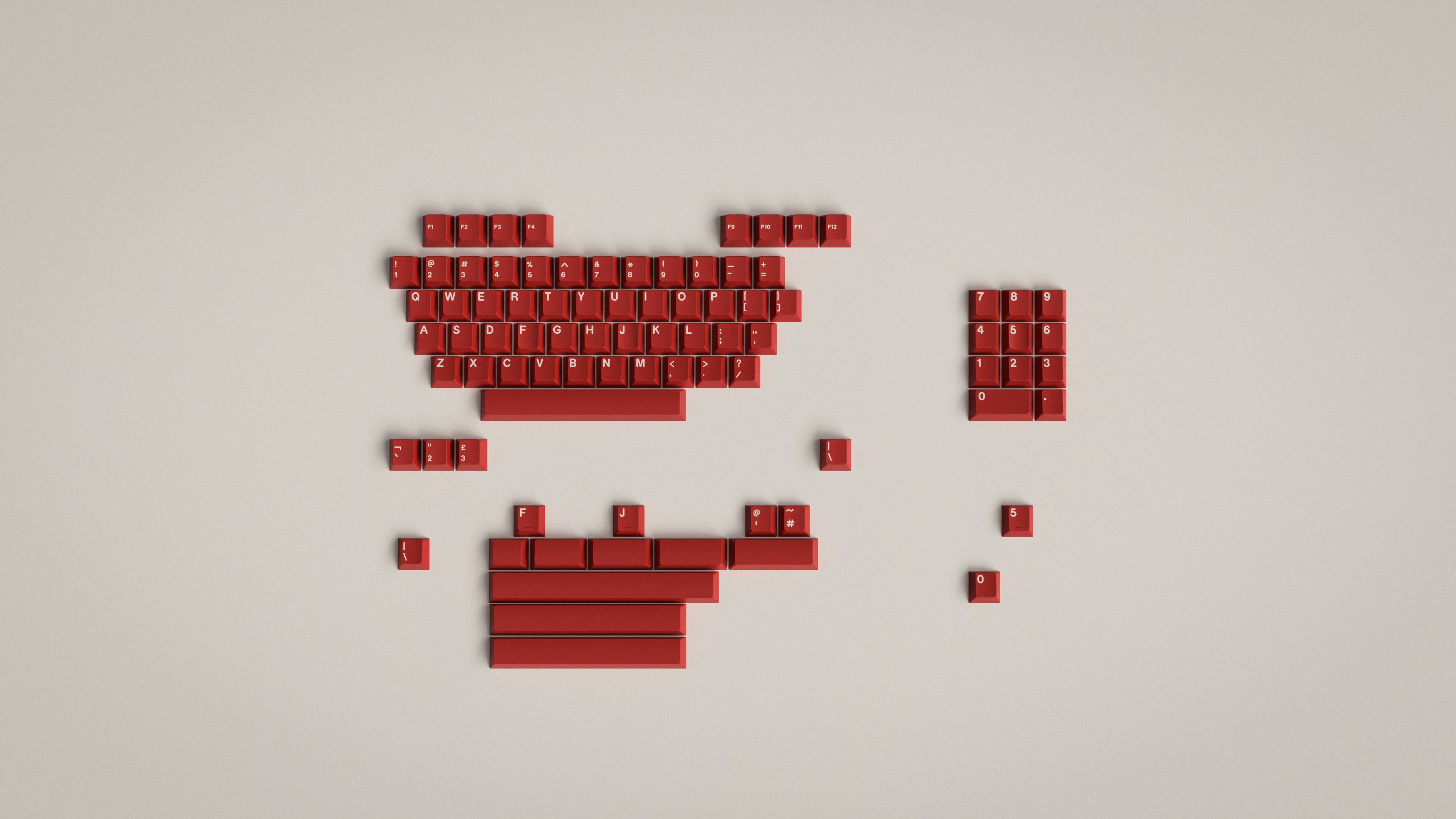 GMK CYL Classic Red Keycaps