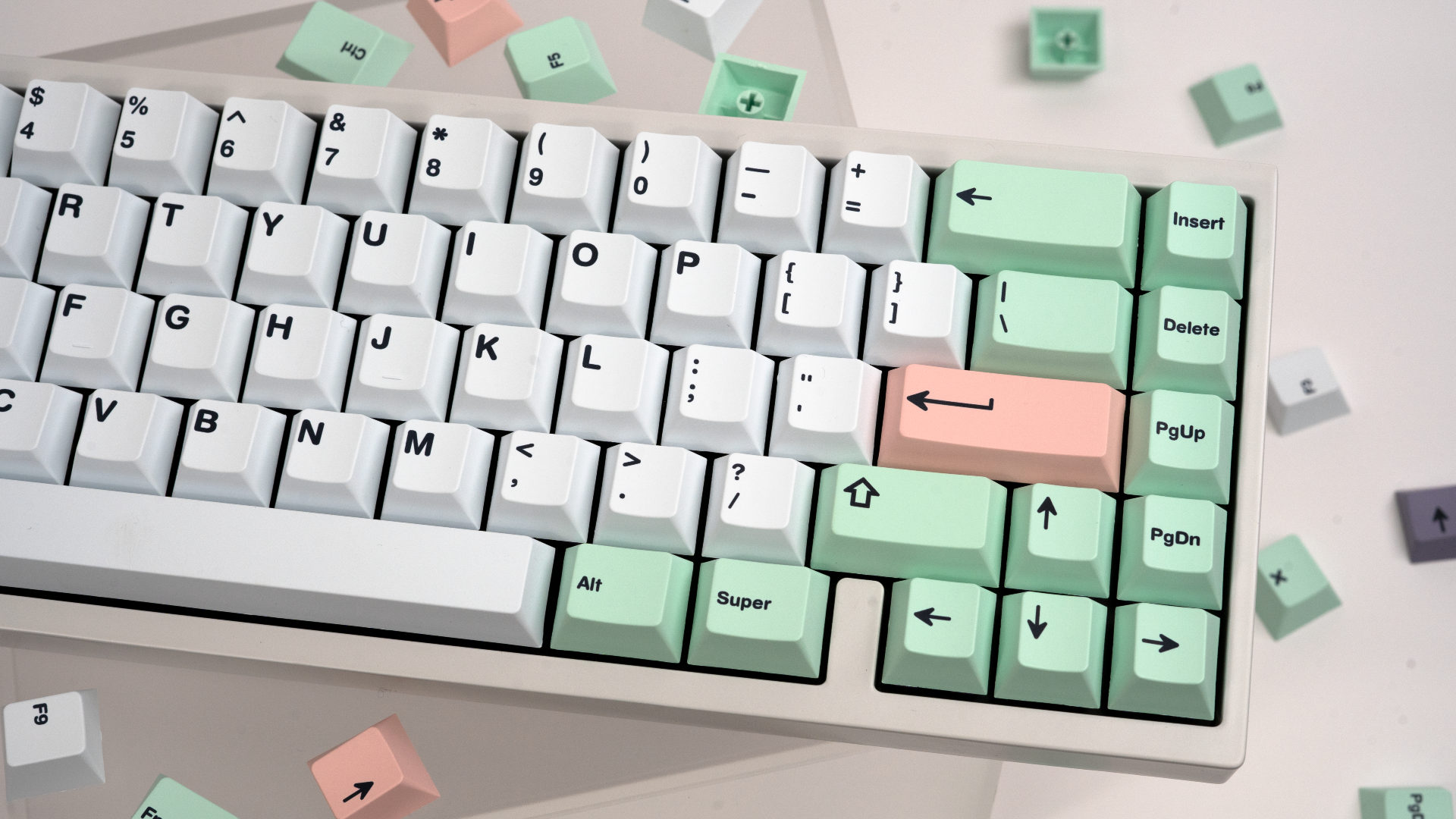 NicePBT Minty Keycaps