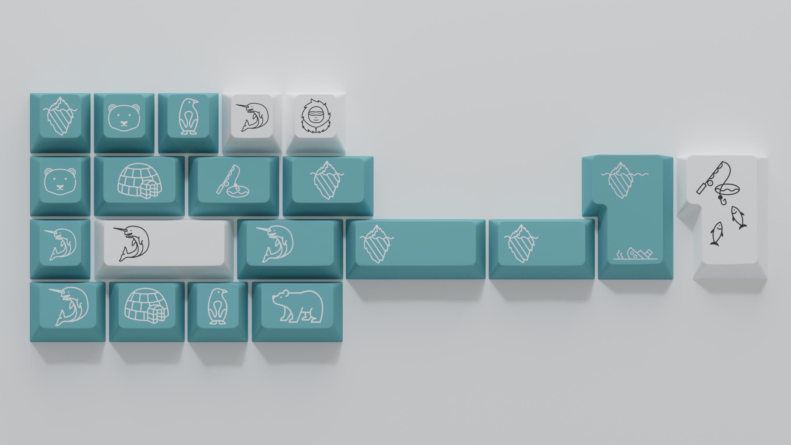 GMK CYL Iceberg Keycaps