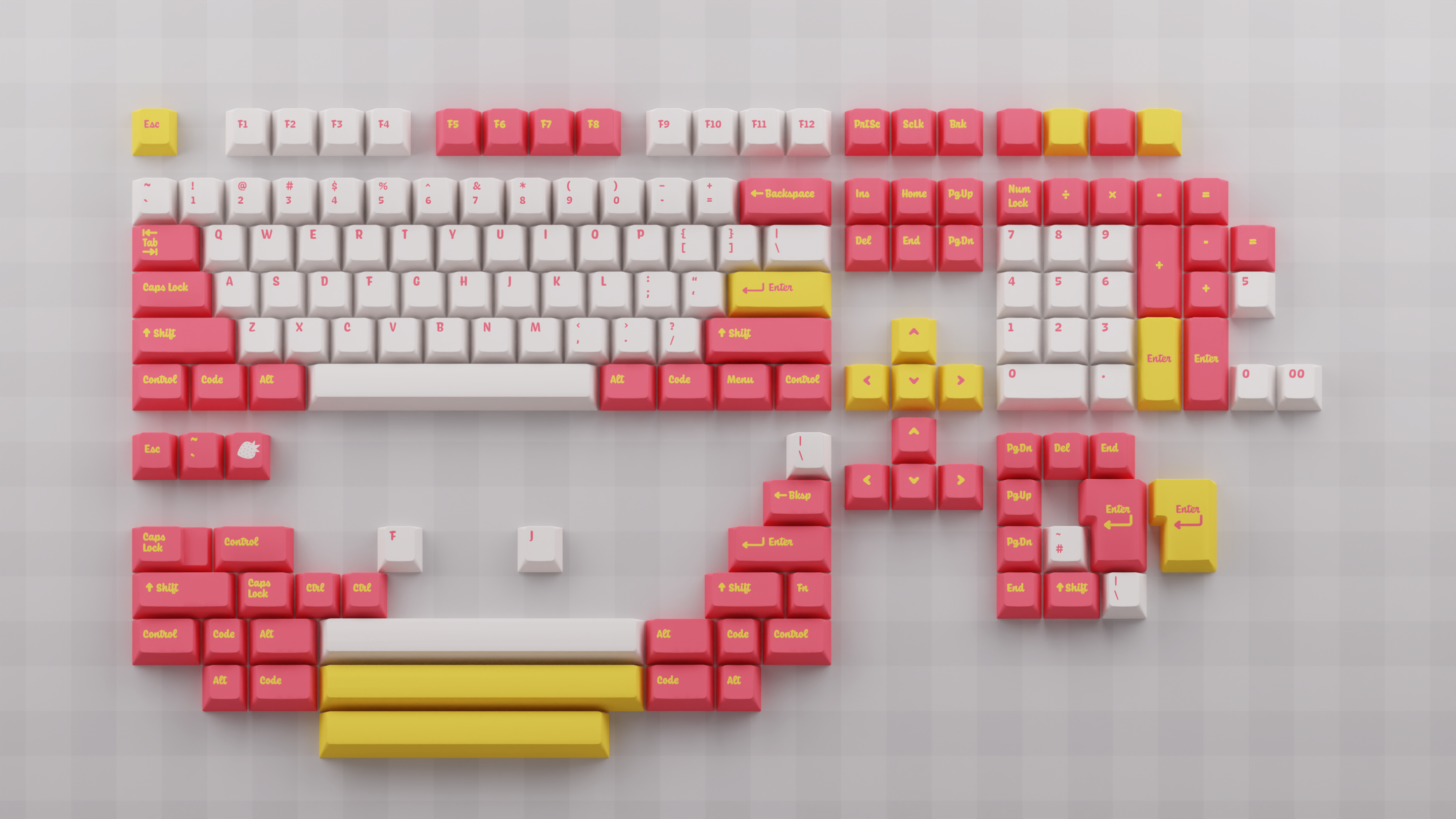 Infinikey Strawberry Lemonade Keycaps