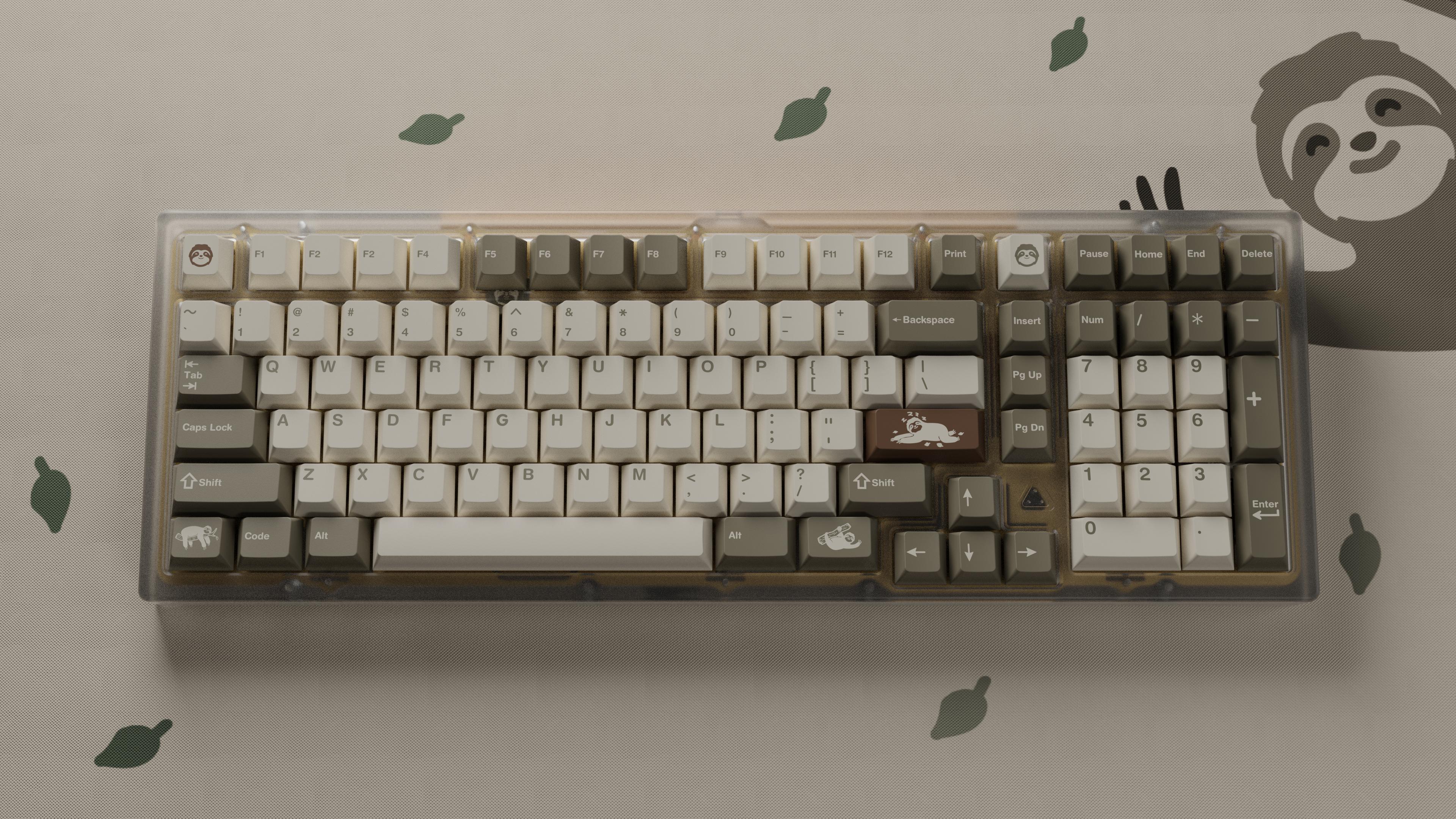 GMK CYL Sloth Keycaps