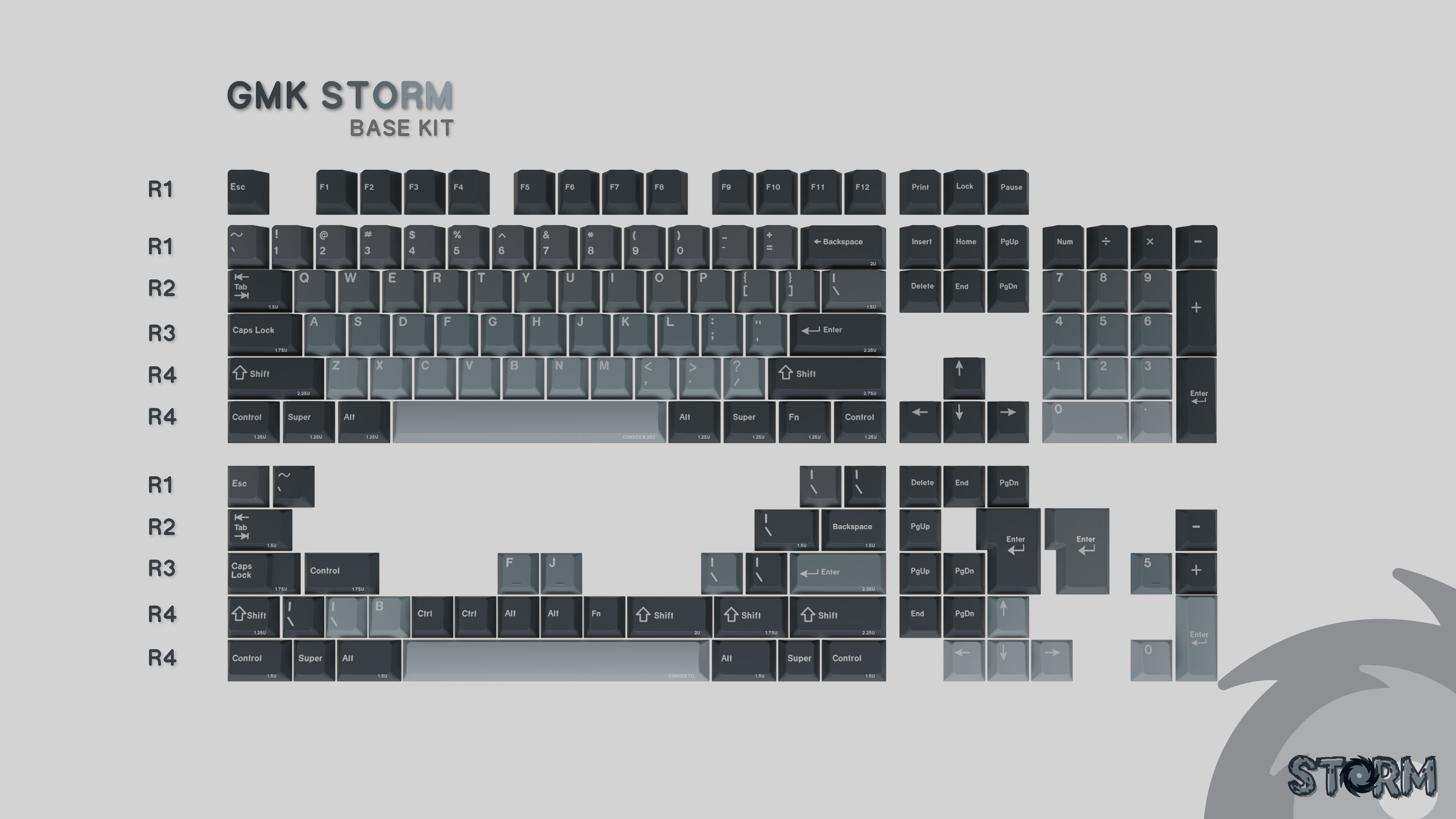 GMK Storm Keycaps