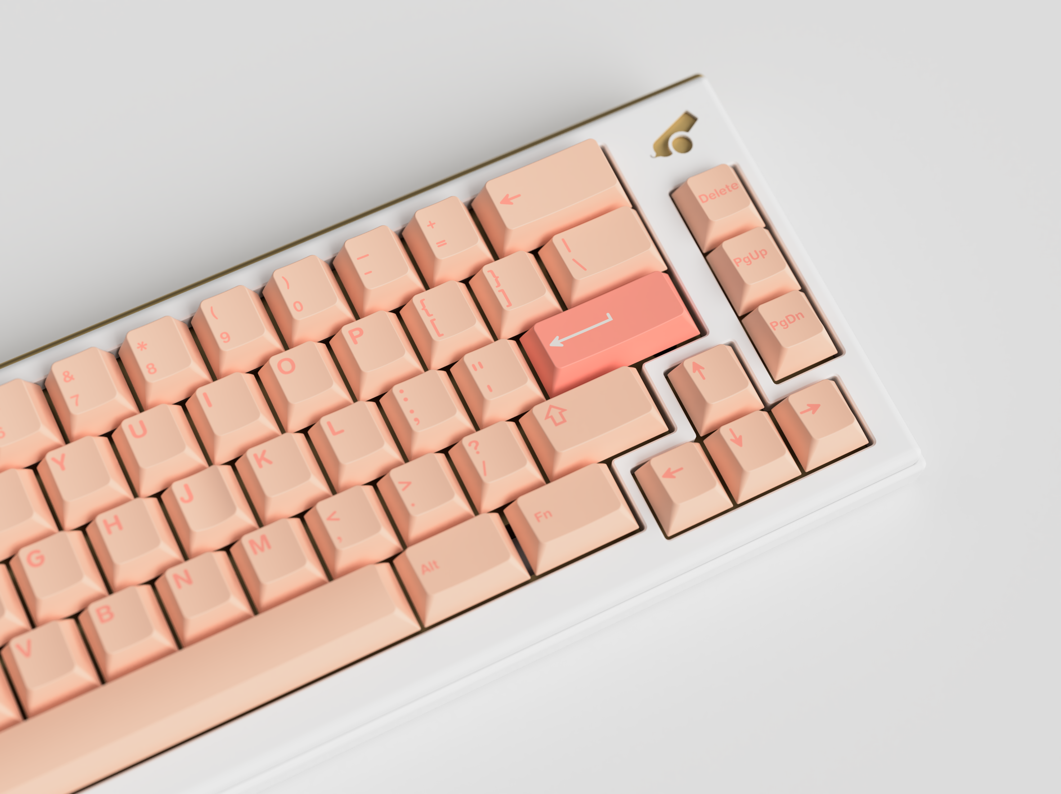 GMK CYL  Peaches n Cream Lite Keycaps