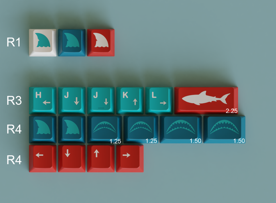 GMK Sharkbait - Deskhero.ca