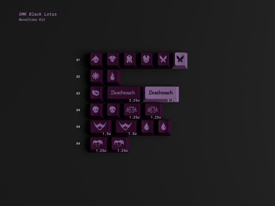 GMK Black Lotus Keycaps