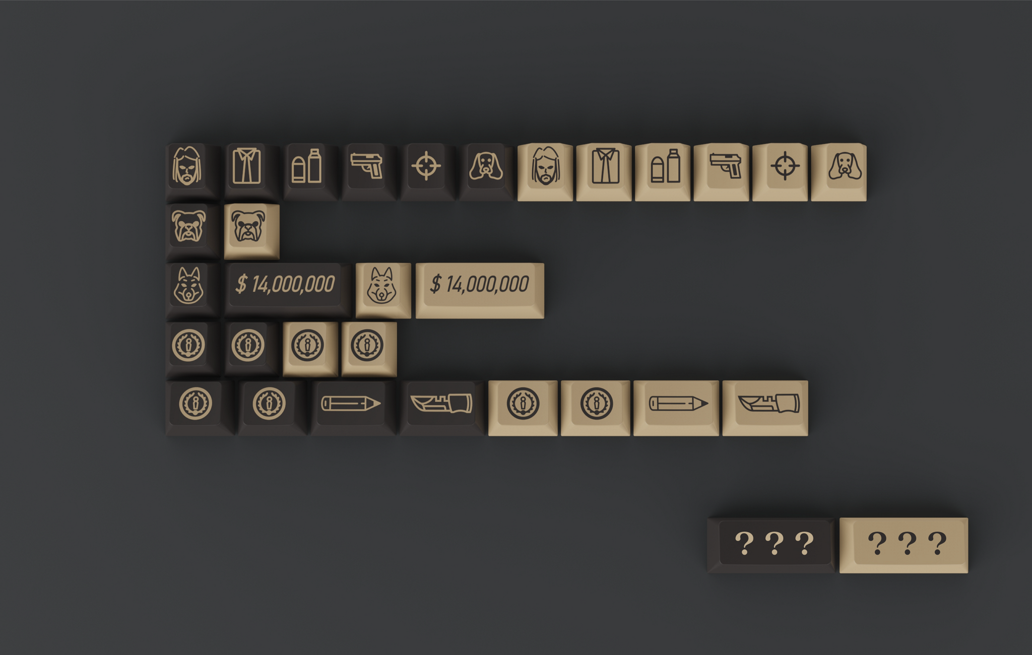 JTK Suited Assassin Keycaps